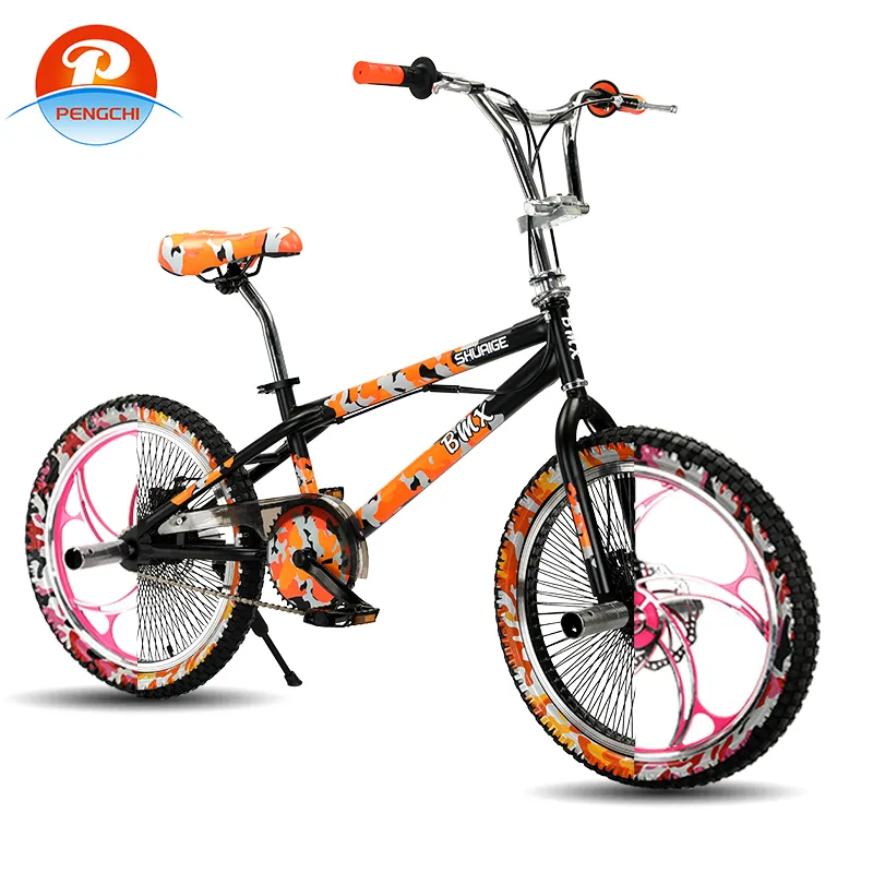 Bicycle BMX 20 Inch Single Speed Freestyle Street Performance Bicycle Adult Mini Scooter High Carbon Steel Frame