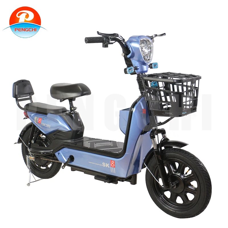 High Quality 48V Electric City Bicycles Integrated 350W Rear Hub Motor Steel Frame with Digital Electronic Sensor-Smart Type